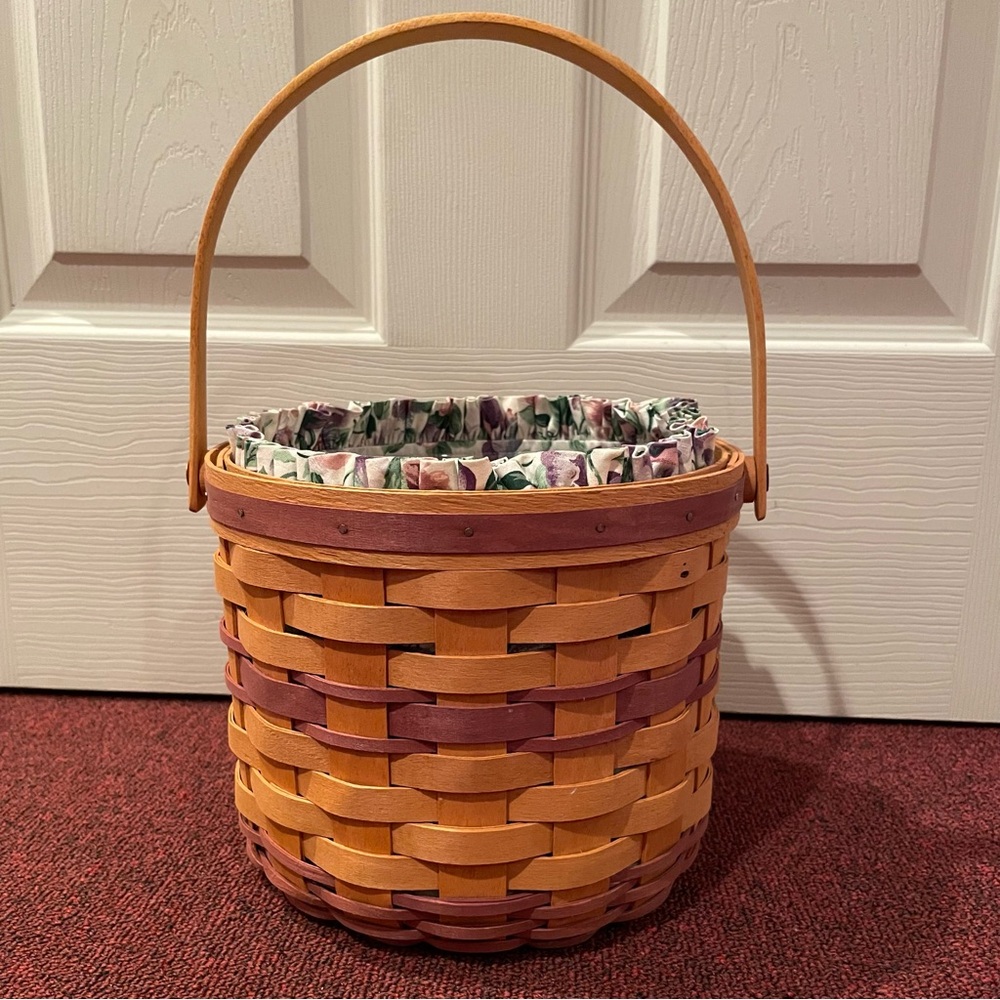 Longaberger Sweet Pea Handcrafted Woven Basket